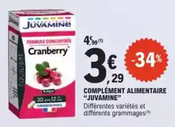 E.Leclerc Drive Complément alimentaire juvamine offre