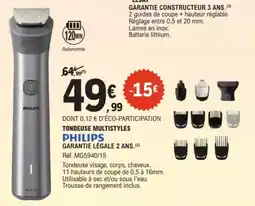 E.Leclerc Drive Tondeuse multistyles PHILIPS offre