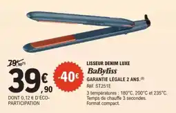 E.Leclerc Drive Lisseur denim luxe BaByliss offre