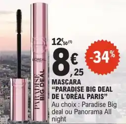 E.Leclerc Drive Mascara paradise big deal de l'oréal paris offre