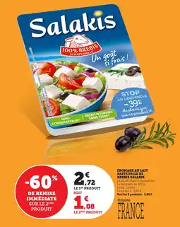 Maximarché Fromage au lait pasteurise de brebis salakis offre