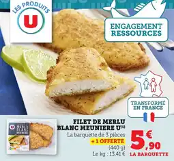 Maximarché Filet de merlu blanc meuniere u offre