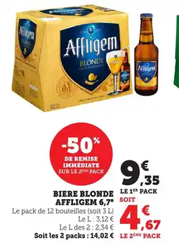 Maximarché Biere blonde affligem 6,7° offre