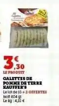 Hyper U GALETTES DE POMME DE TERRE KAUFFRIG'S offre