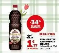 Hyper U VINAIGRETTE BALSAMIQUE MELFOR offre