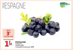 Auchan MYRTILLES BIO offre