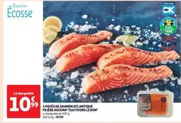 Auchan 4 Pavés De Saumon Atlantique offre