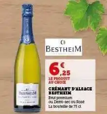 Hyper U CRÉMANT D'ALSACE BESTHEIM offre