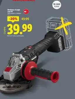 Lidl Meuleuse d'angle sans fil offre
