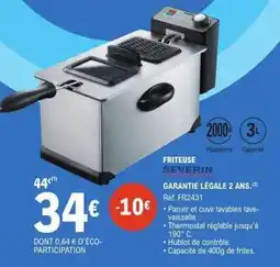 E.Leclerc FRITEUSE SEVERIN offre
