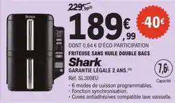 E.Leclerc Friteuse sans huile double bacs offre