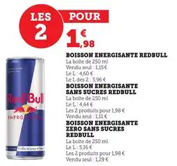 Maximarché Boisson energisante redbull offre