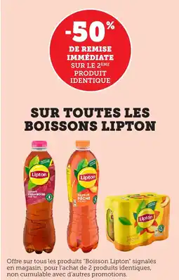 Maximarché Sur toutes les boissons lipton offre