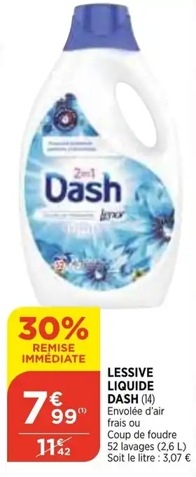 Bi1 Lessive liquide dash offre