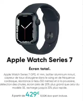 Fnac Apple watch series 7 offre