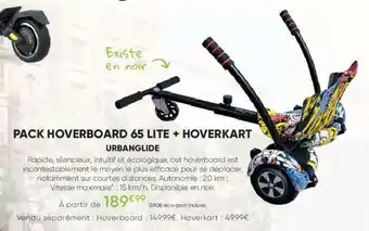 Pack hoverboard 65 lite = hoverkart