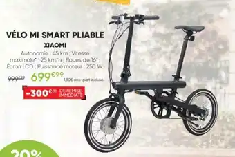 Fnac Vélo mi smart pliable offre