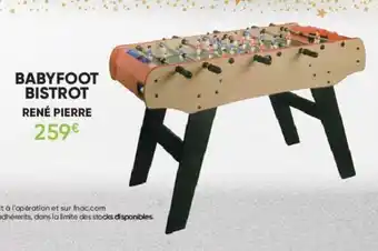Babyfoot bistrot