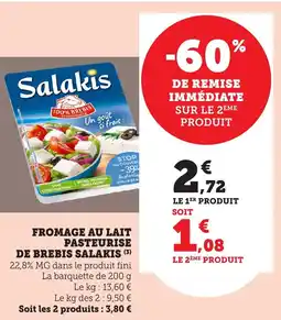 Bi1 Fromage au lait pasteurise de brebis salakis offre