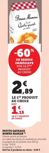 Bi1 Petits gateaux bonne maman offre
