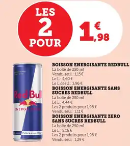 Bi1 Boisson energisante redbull offre