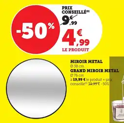 Bi1 Miroir metal offre