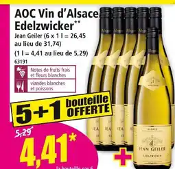 Norma JEAN GEILER Aoc vin d'alsace edelzwicker offre