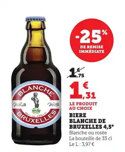 Bi1 Biere blanche de bruxelles 4,5° offre