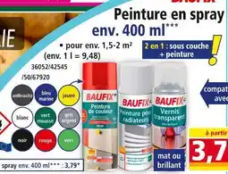 Norma BAUFIX Peinture en spray offre