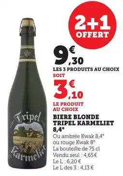 Bi1 Biere blonde tripel karmeliet 8,4° offre