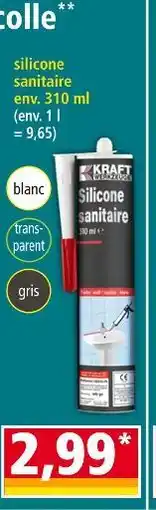 Norma KRAFT silicone sanitaire env. 310 ml offre