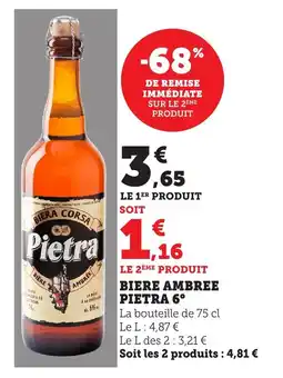Bi1 Biere ambree pietra 6° offre