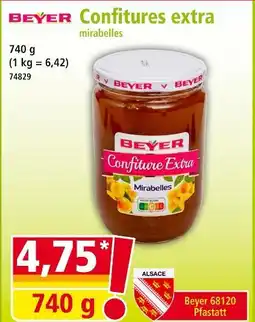 Norma BEYER Confitures extra mirabelles offre