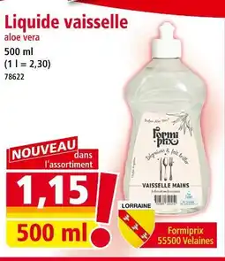 Norma Formi prix Liquide vaisselle aloe vera offre