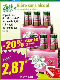 Norma Zest Bière sans alcool offre