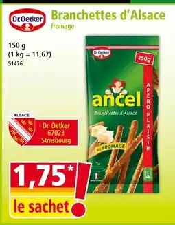 Norma Dr. Oetker Branchettes d'Alsace offre