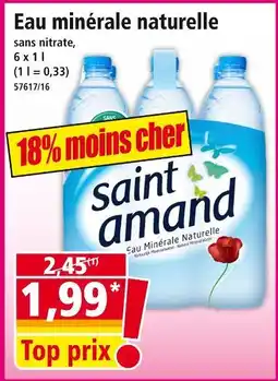 Norma SAINT AMAND Eau minérale naturelle offre