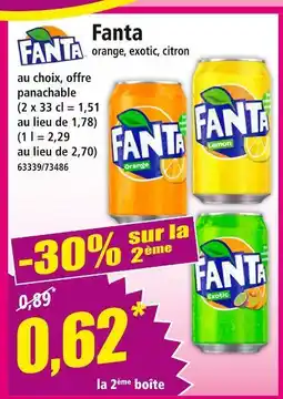 Norma FANTA Orange, exotic, citron offre