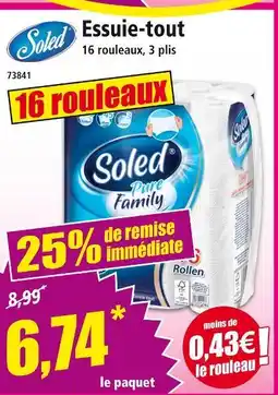 Norma SOLED Essuie-tout offre
