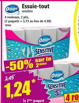 Norma Ooops! Essuie-tout sensitive offre