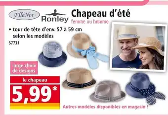 Norma RONLEY Chapeau d'été femme ou homme offre