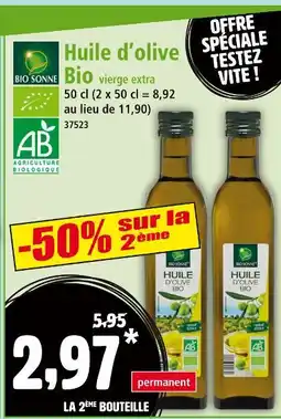 Norma BIO SONNE Huile d'olive bio vierge extra offre