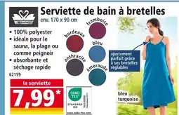 Norma SENSINO Serviette de bain à bretelles offre