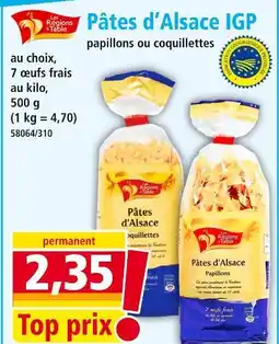 Norma LES REGIONS A TABLE Pâtes d'Alsace IGP offre