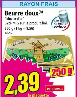 Norma MOULIN D'OR Beurre doux offre