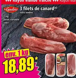 Norma LE GAULOIS 3 filets de canard offre