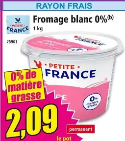 Norma PETITE FRANCE Fromage blanc 0% offre