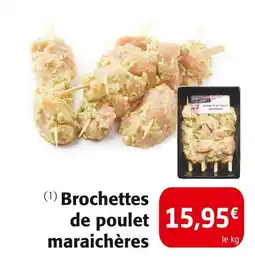 Colruyt Brochettes de poulet maraîchères offre