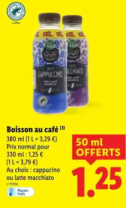 Lidl Latte cappuccino ou latte macchiato offre
