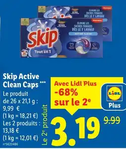 Lidl SKIP ACTIVE Active Clean Caps offre